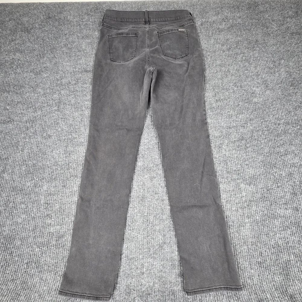 Eddie Bauer Women's T 10 Gray Slim Straight Slightly Curvy Fit Jeans Pants - Picture 2 of 9